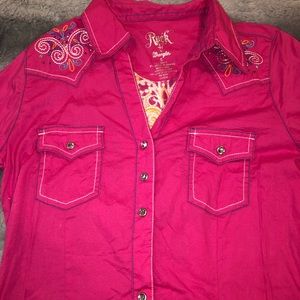 WRANGLER RODEO OR SHOW SHIRT - worn once